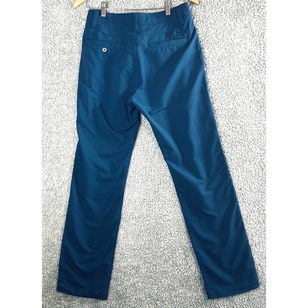 Under Armour Teal Blue Nylon Blend Performance Pants 30/32 Gorpcore Techwear - Picture 2 of 8